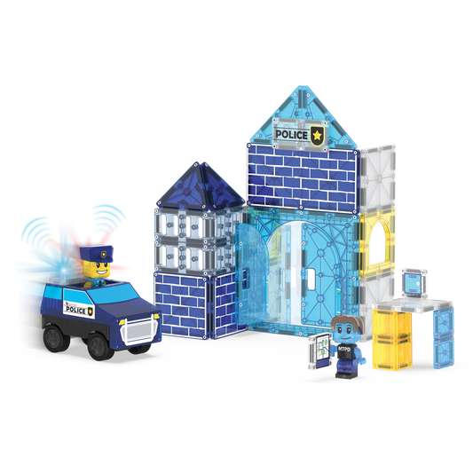 Magna Tiles- Police Station 35 pc Set