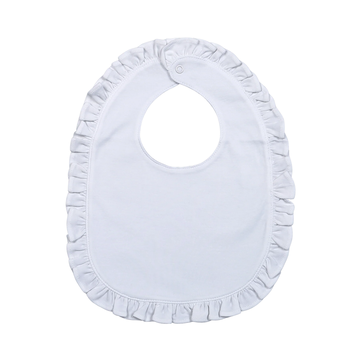 Lily White Ruffles Bib