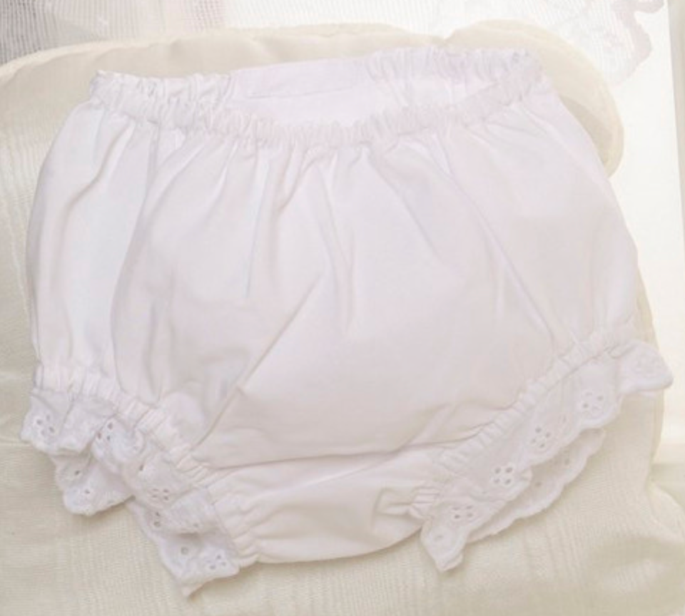 Girl Bloomer w/White Lace