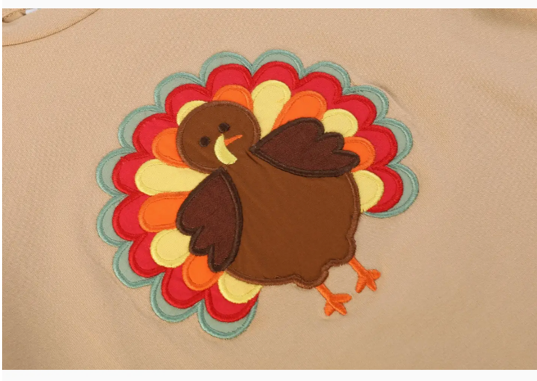 Light Brown Turkey Shirt & Sage Green Pants Set