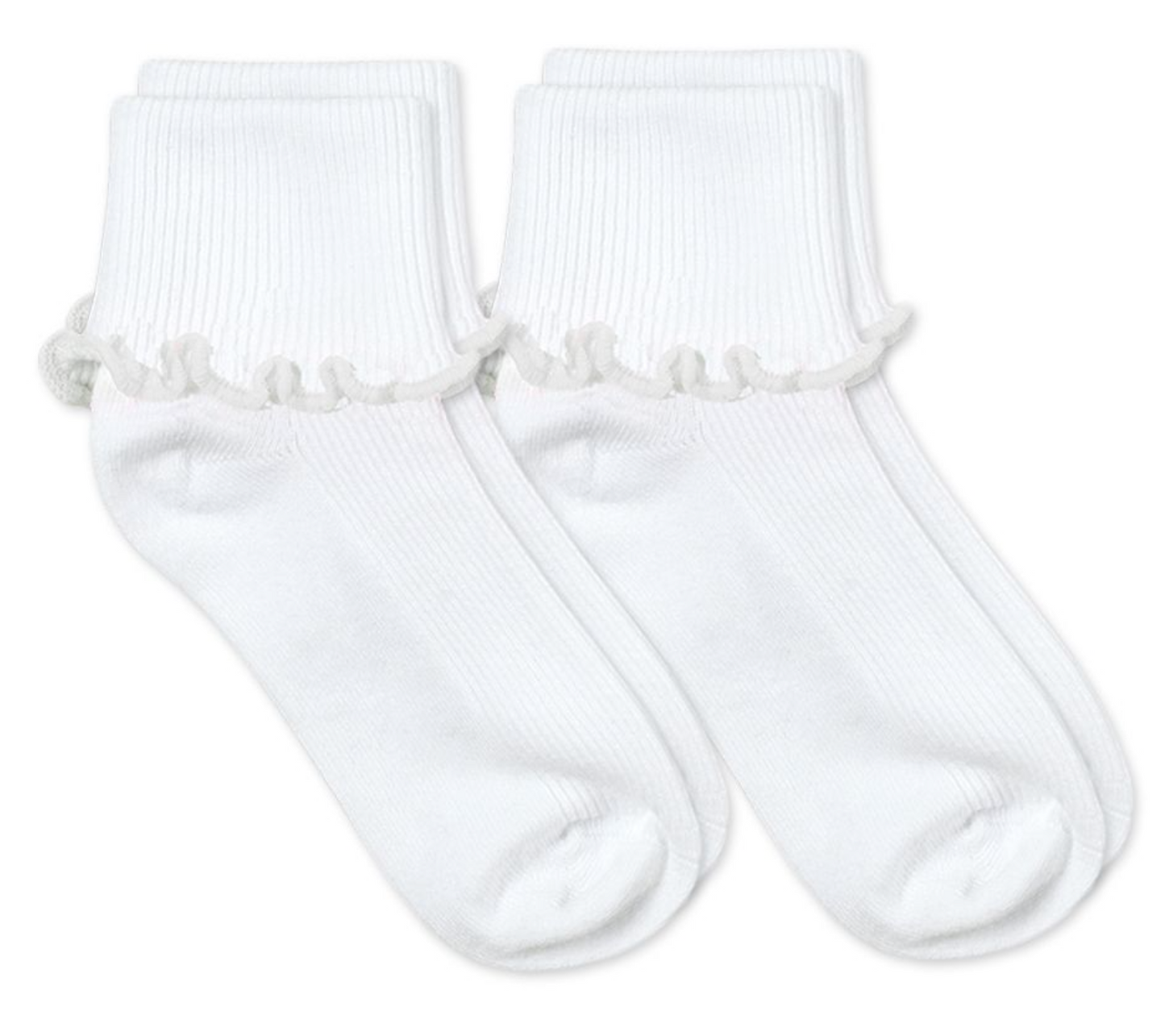 Jefferies Socks Ripple Edge Smooth Toe Turn Cuff Socks 2 Pair Pack