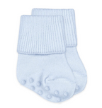 Jefferies Socks Non-Skid Smooth Toe Organic Cotton Turn Cuff Socks 1 Pair