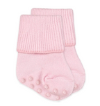 Jefferies Socks Non-Skid Smooth Toe Organic Cotton Turn Cuff Socks 1 Pair