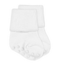 Jefferies Socks Non-Skid Smooth Toe Organic Cotton Turn Cuff Socks 1 Pair