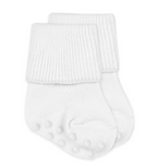 Jefferies Socks Non-Skid Smooth Toe Organic Cotton Turn Cuff Socks 1 Pair