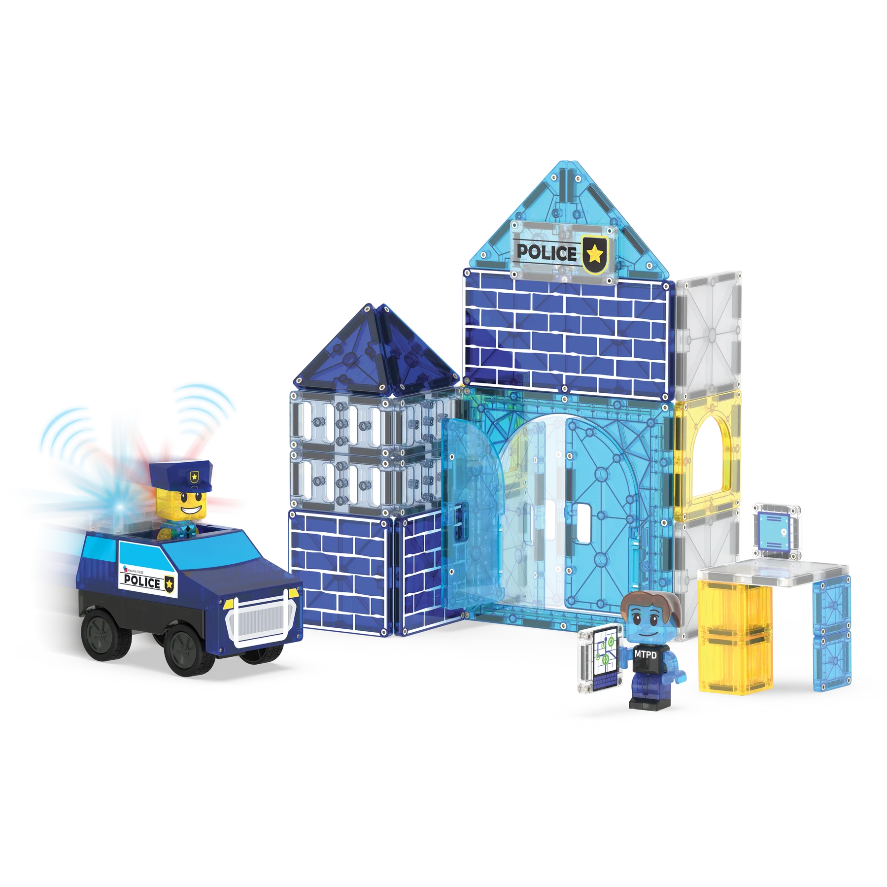 Magna Tiles- Police Station 35 pc Set
