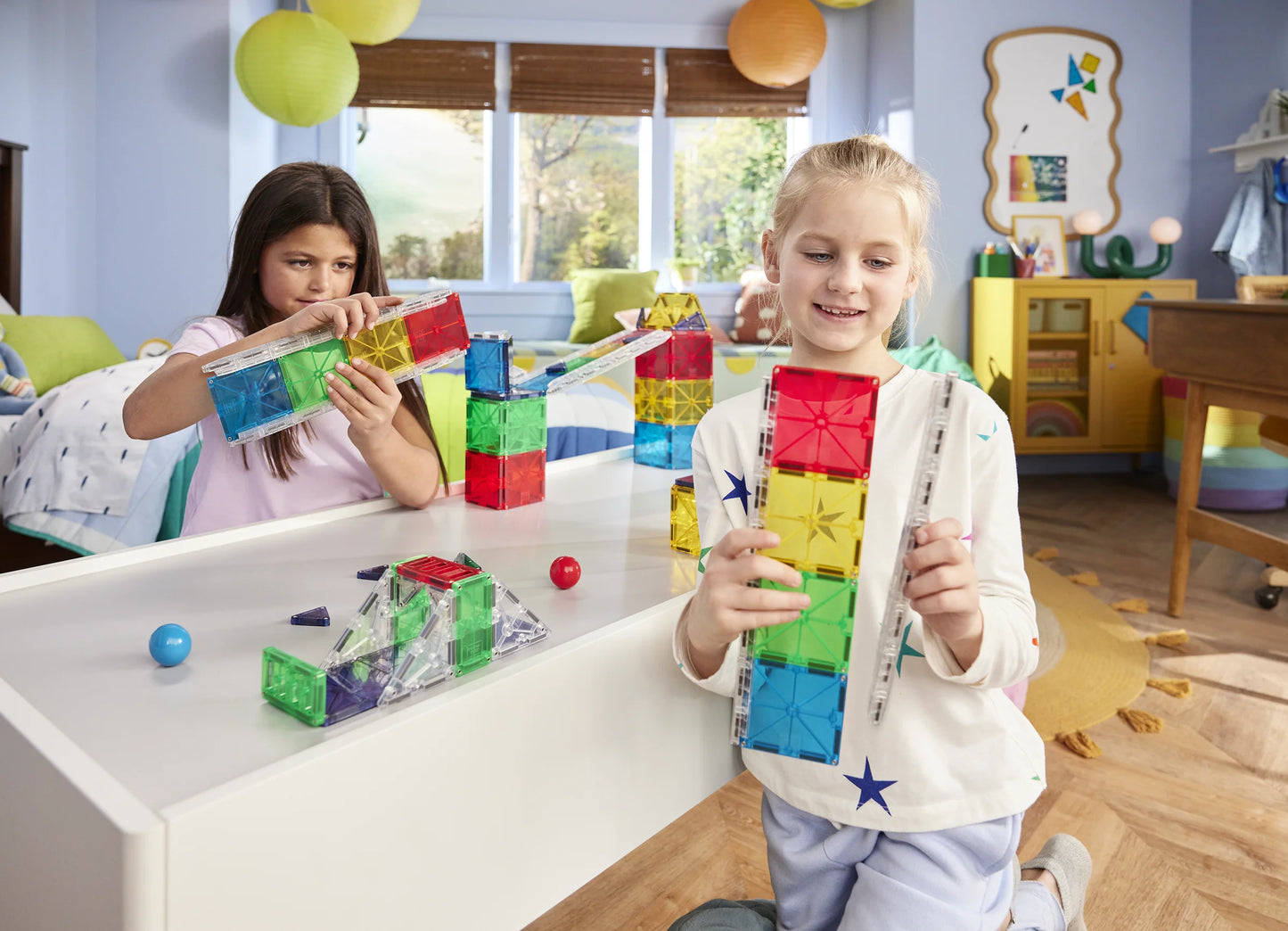 Magna Tiles- Rail Racers Deluxe 90 Pc Set