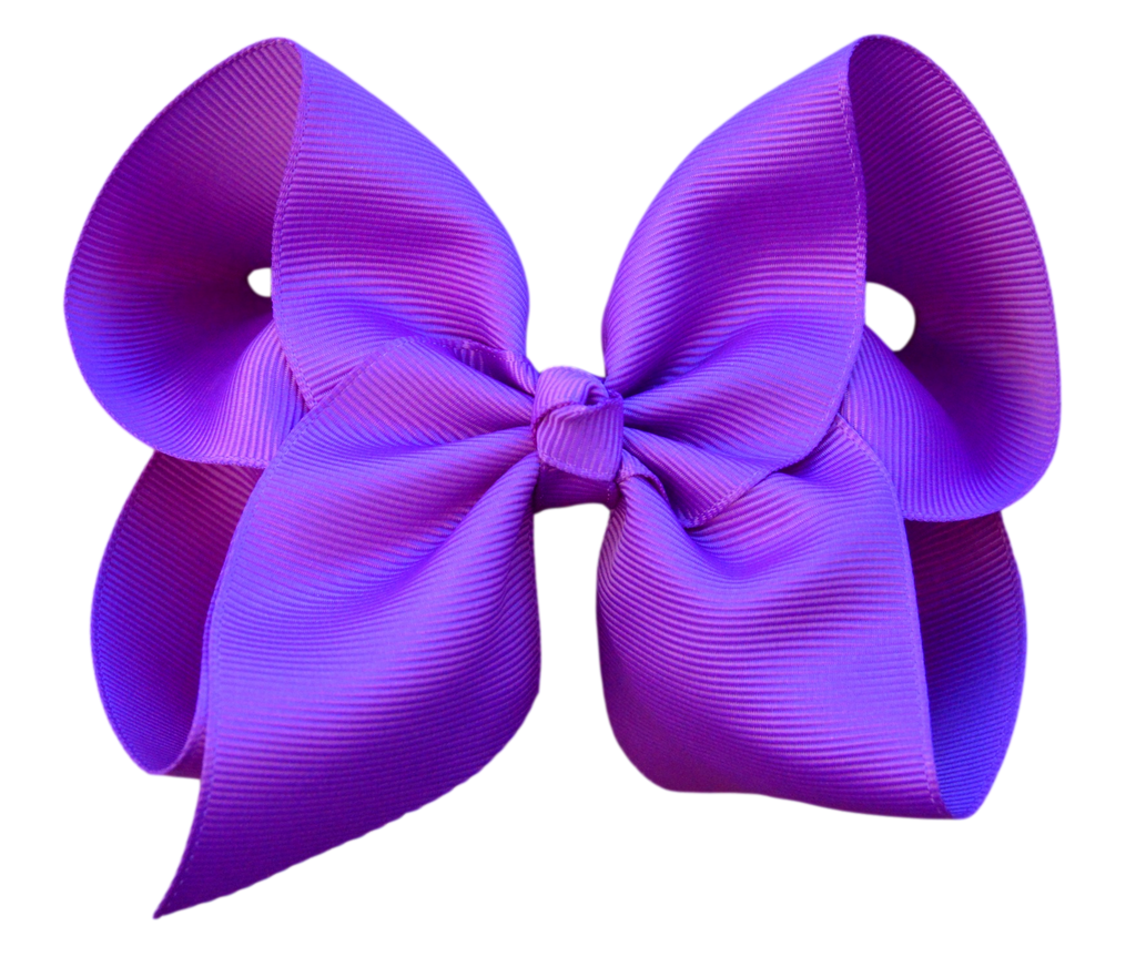 4 inch Solid Grosgrain Bow