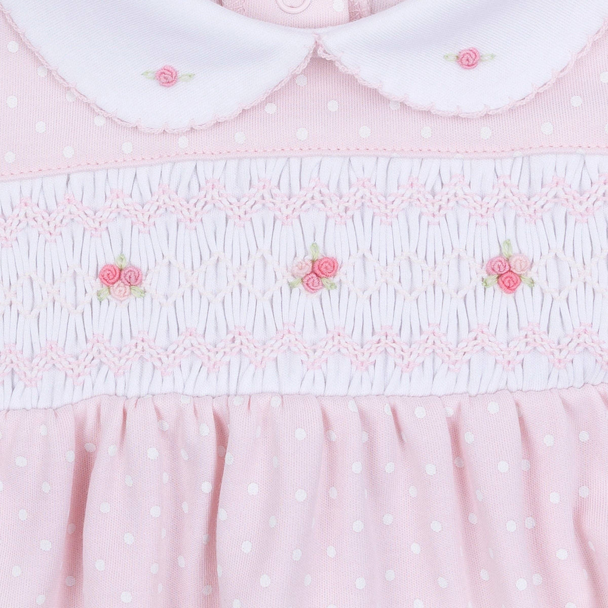 Mia's Classics Smocked Footie - Pink