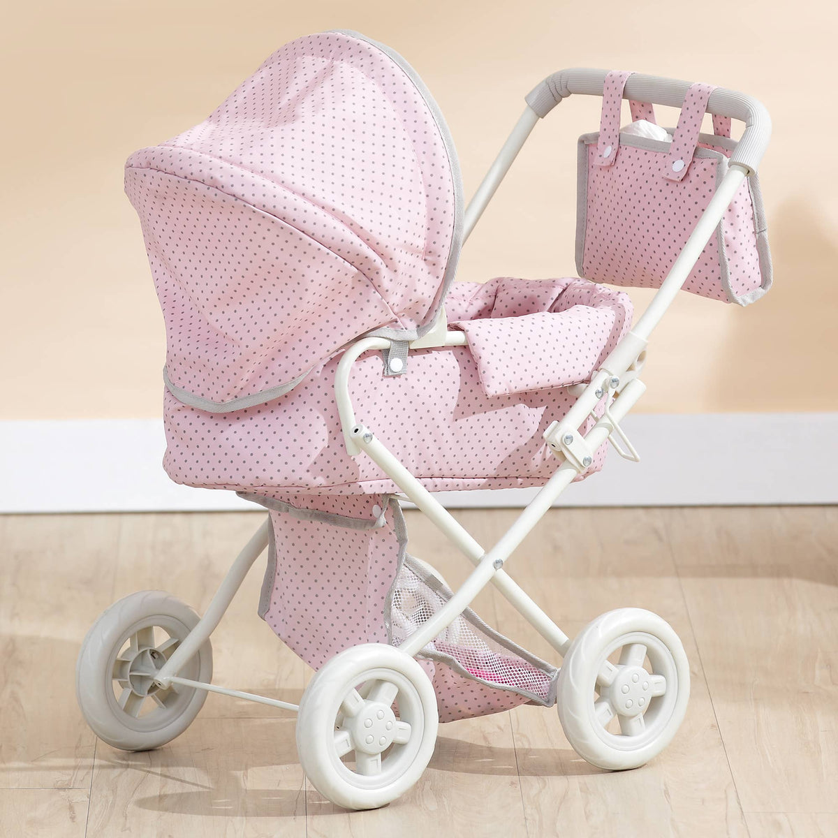 Polka Dots Princess Baby Doll Big Stroller