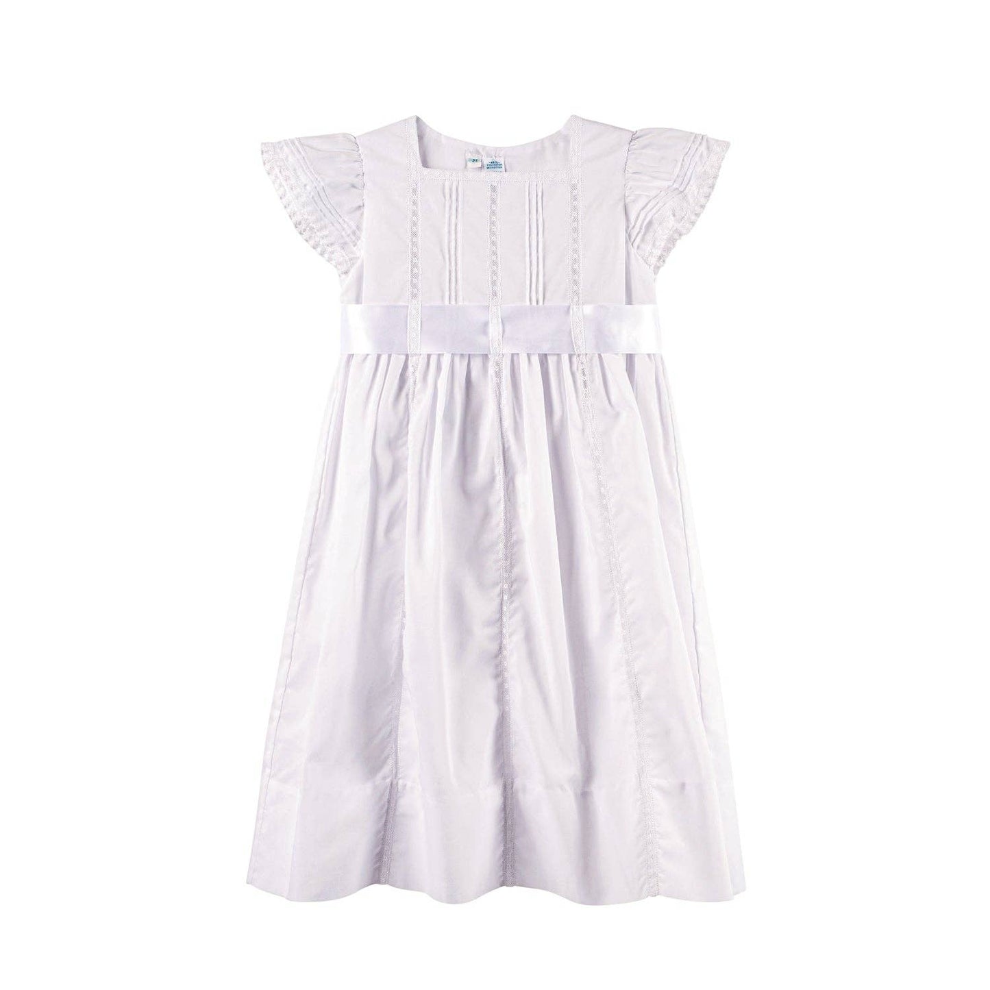 White Specialty Dress w/ Removable Sash