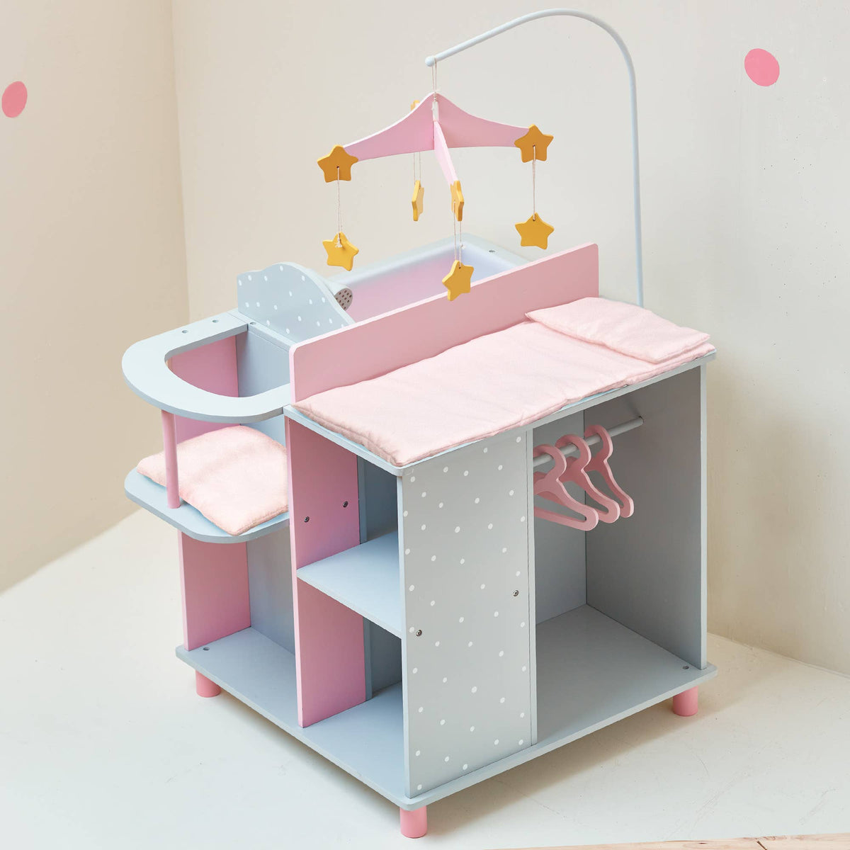 Polka Dots Princess Baby Doll Changing Station