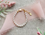 Kids 14K Gold-Plated Pearl Baby Bracelet Children's Jewelry