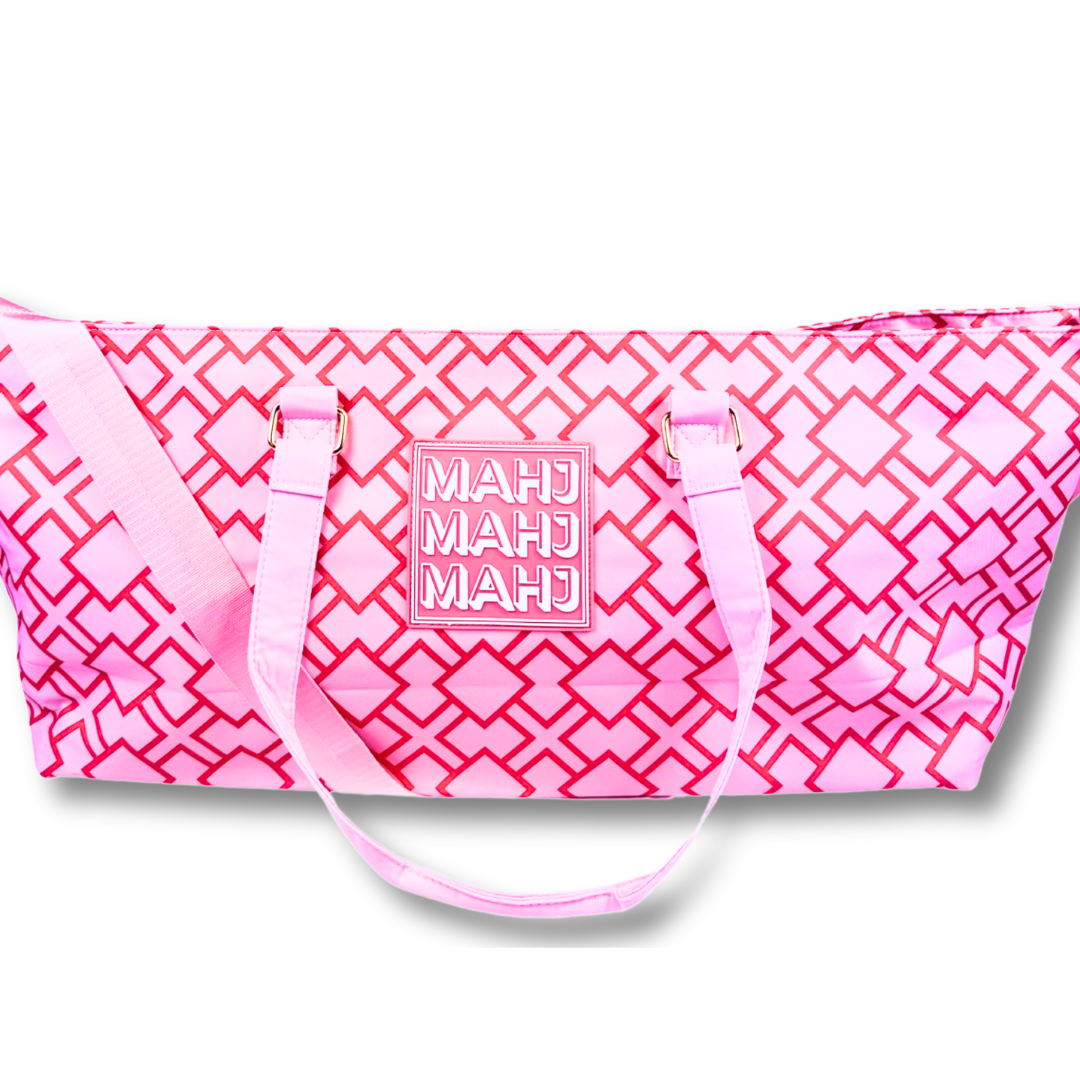 MAHJONG TOTE BAG  |  Wide with Zipper Closure