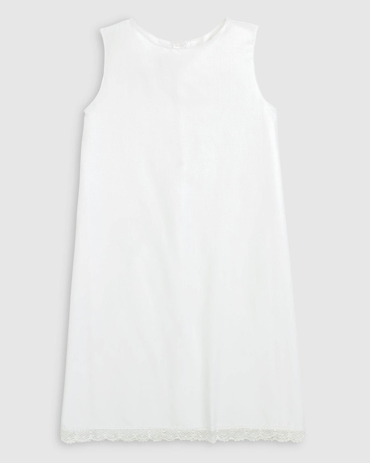 Gilded Noel Holiday Christmas Hand Embroidered White Heirloom Portrait Dress