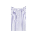 Daygown with Raglan Sleeves and Embroidered Hem