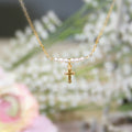 Cross Pearl Necklace for every Occasion CJ-360