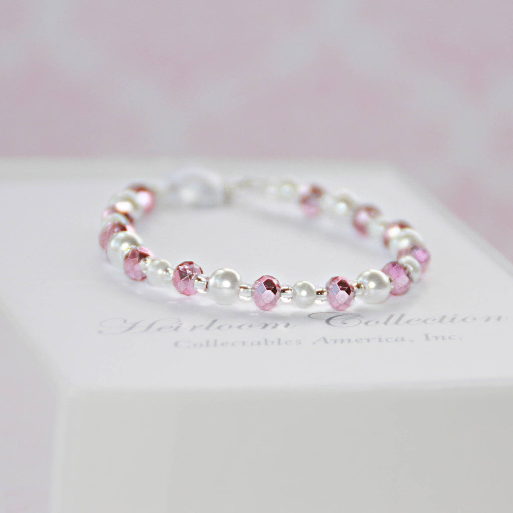 Twinkling Pink & Crystals Pretty Bracelet