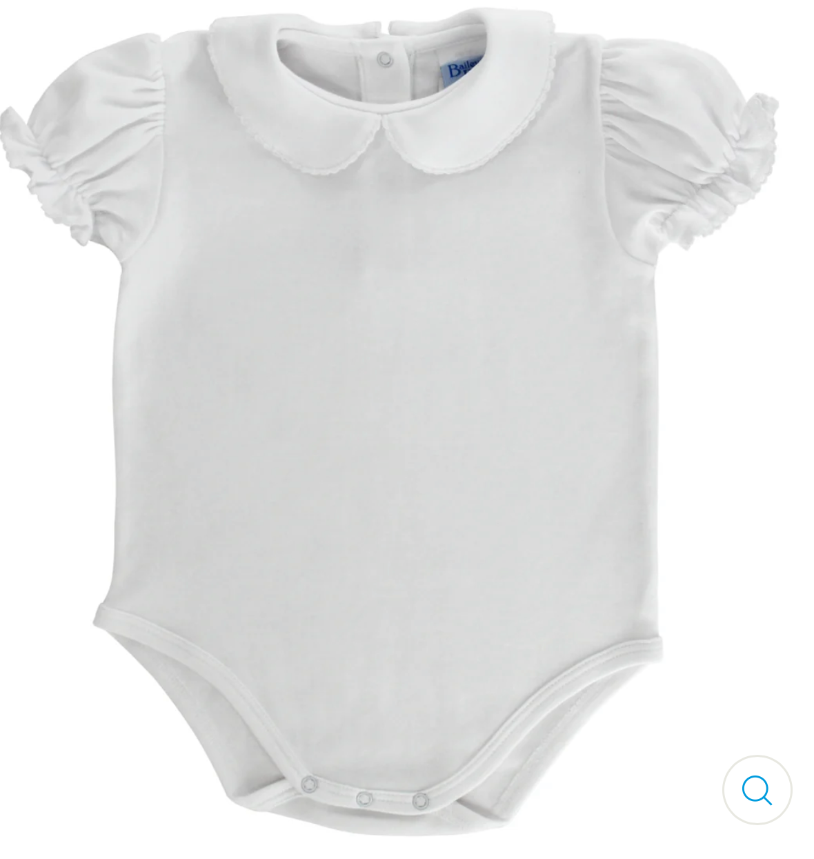 White Knit Onesie, White Trim, Knit Girls Short Sleeve