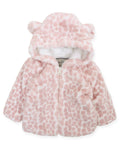 American Widgeon Faux Fur Pink Giraffe Snuggle Jacket