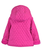 Widgeon Girls Hooded Quilted Barn Jacket lined w/faux fur