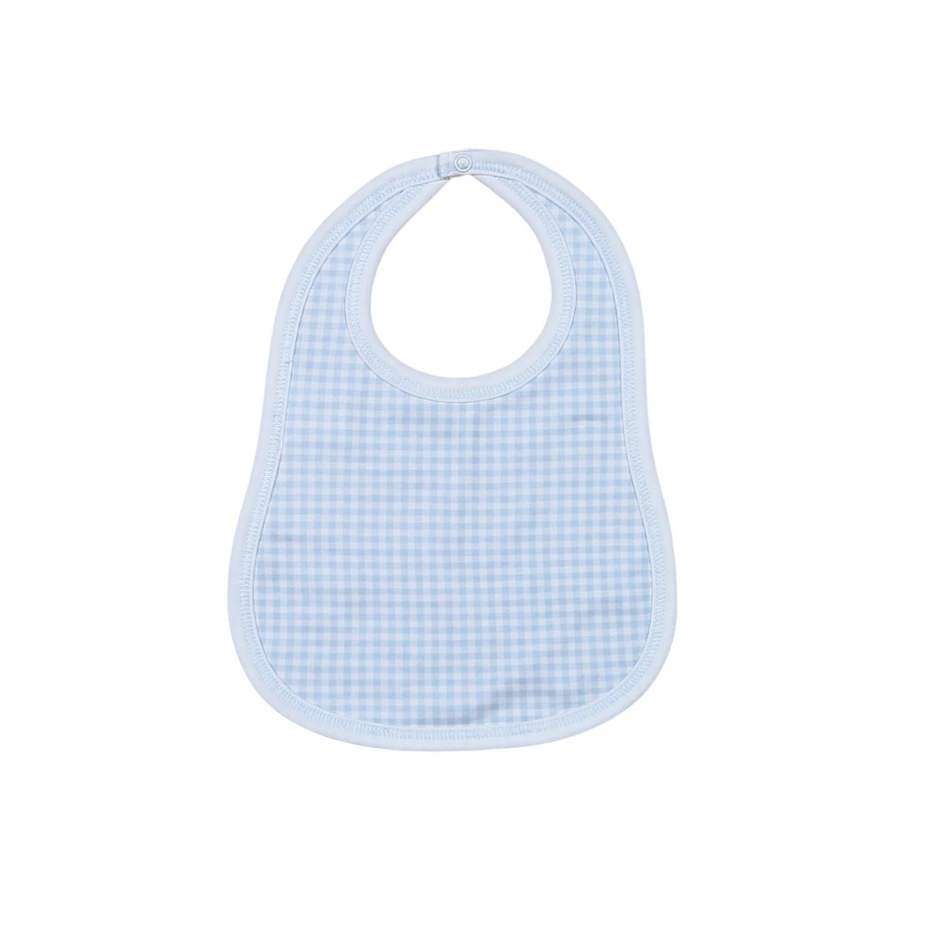 Blue Gingham Bib