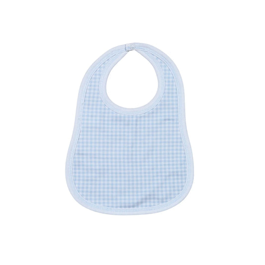 Blue Gingham Bib