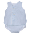 Blue Blanche Boy Diaper Set- Transportation