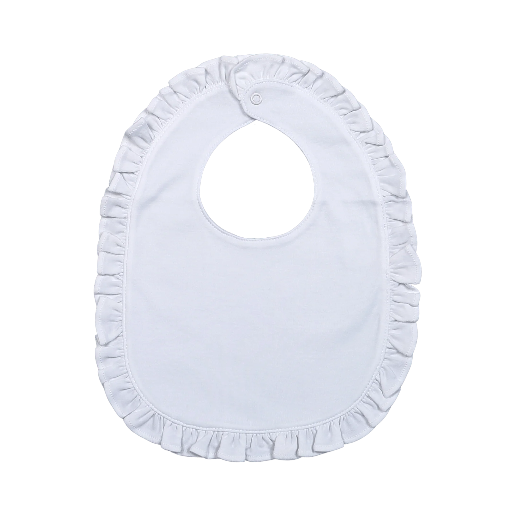 Lily White Ruffles Bib