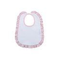 Lily White & Pink Ruffles Bib