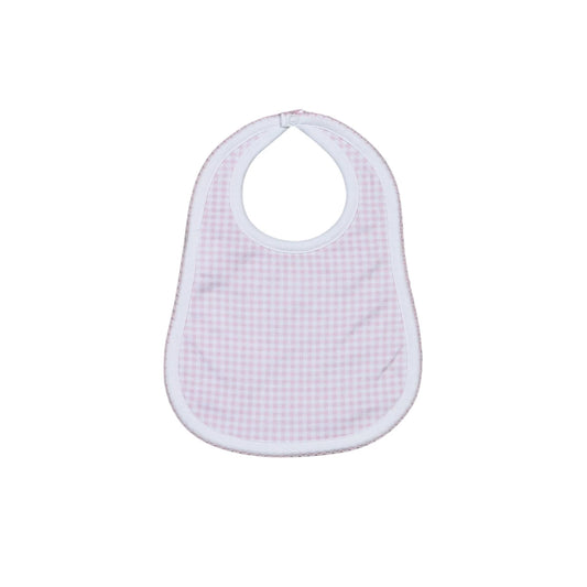 Pink Gingham Bib