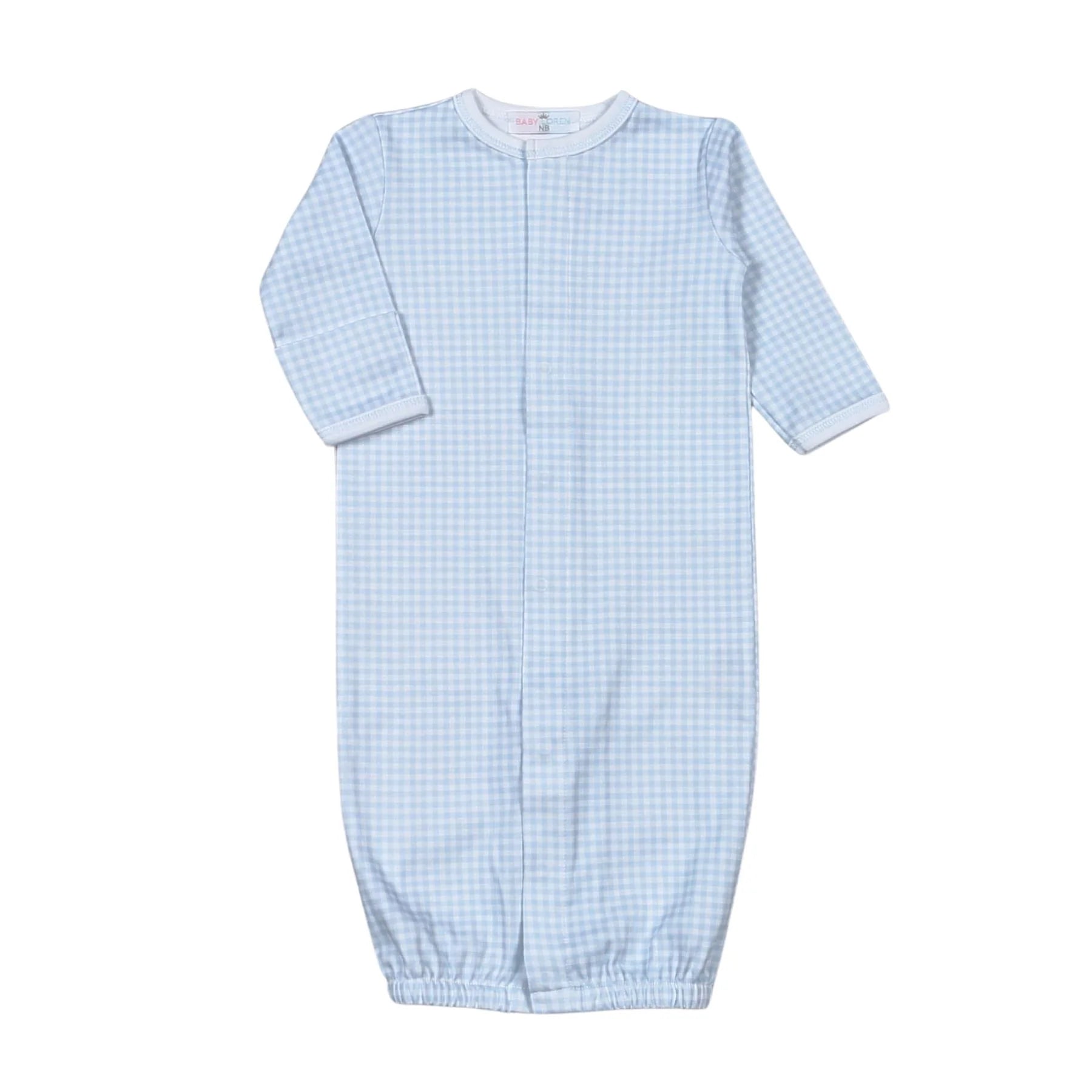 Blue Gingham Converter Gown
