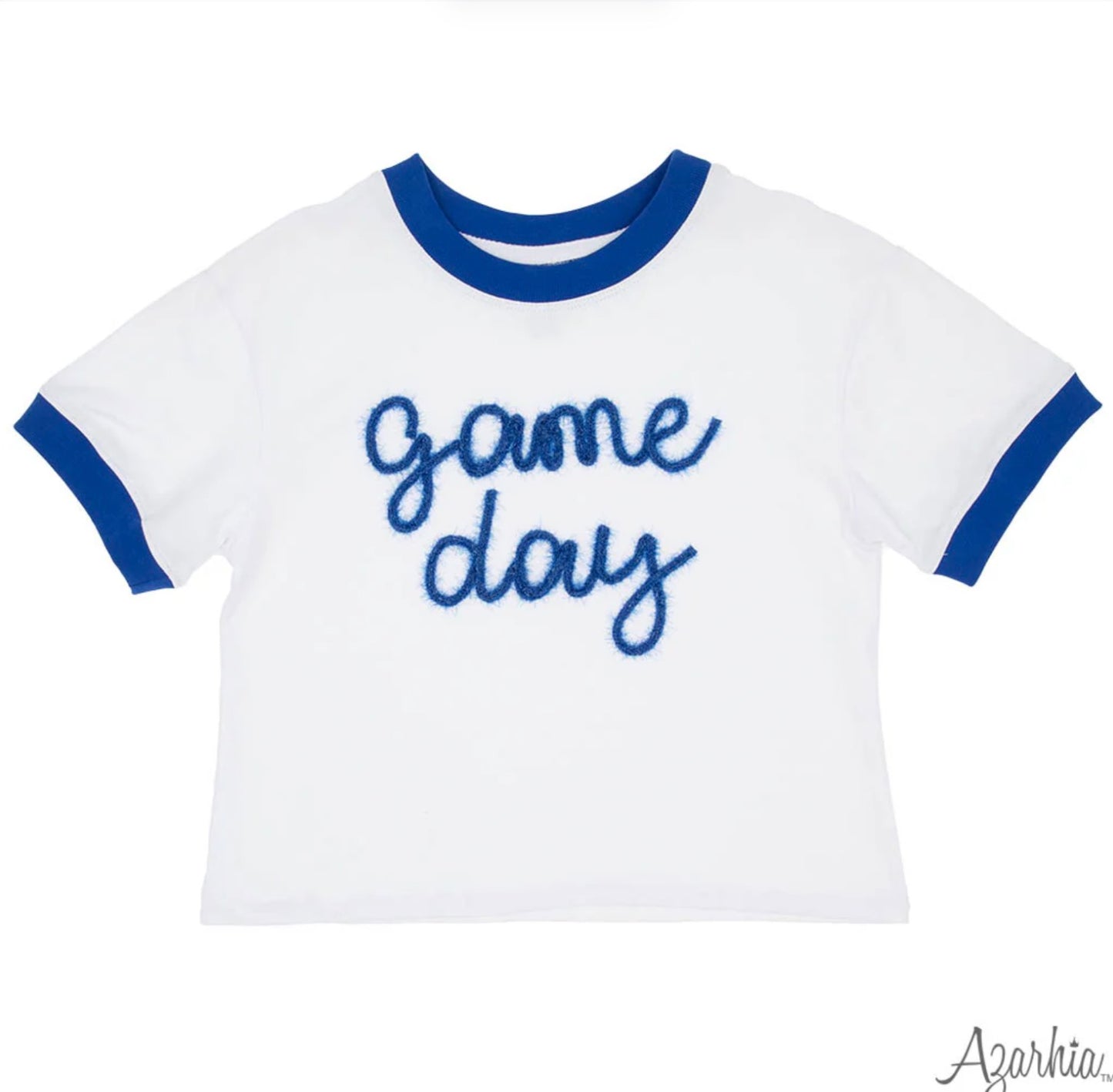 Tinsel Game Day Boxy T-Shirt- Royal