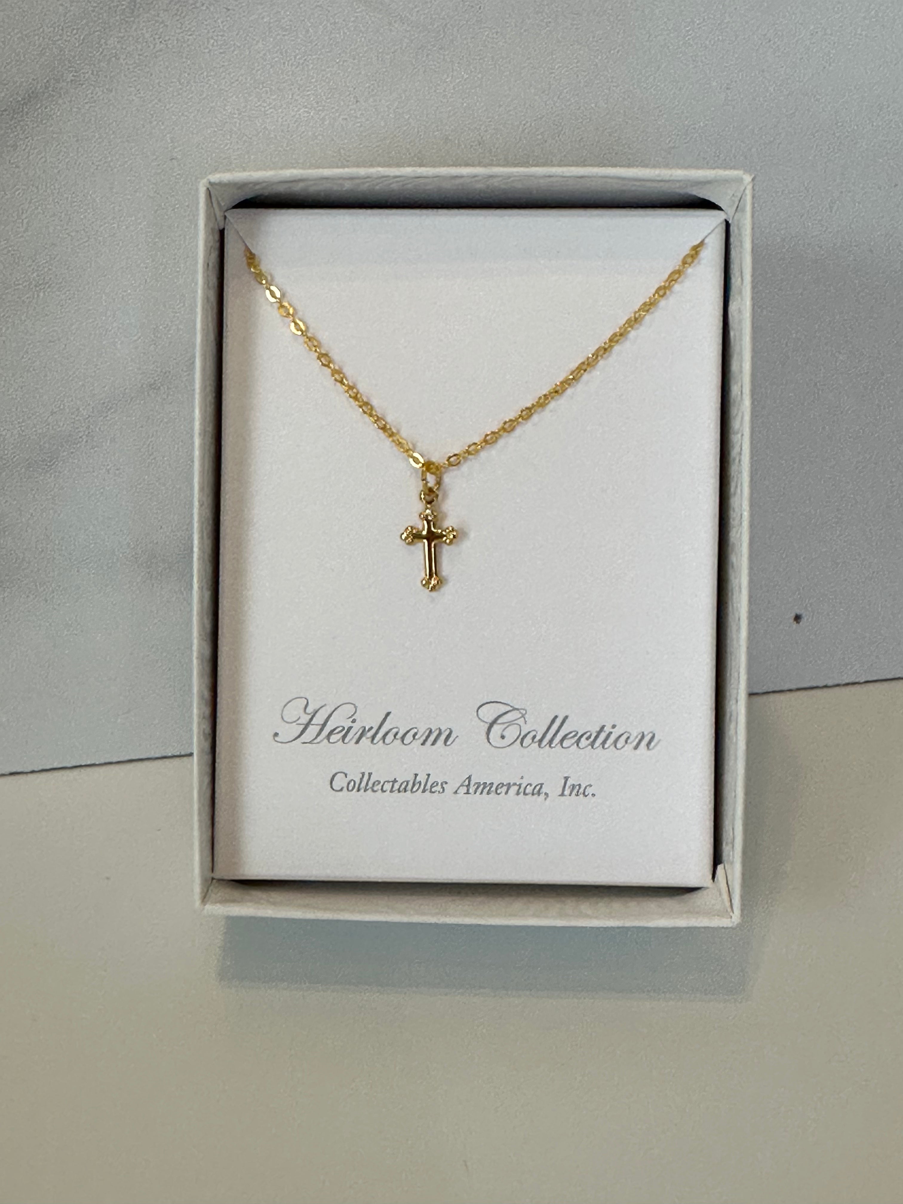Children's Gold Cross Necklace