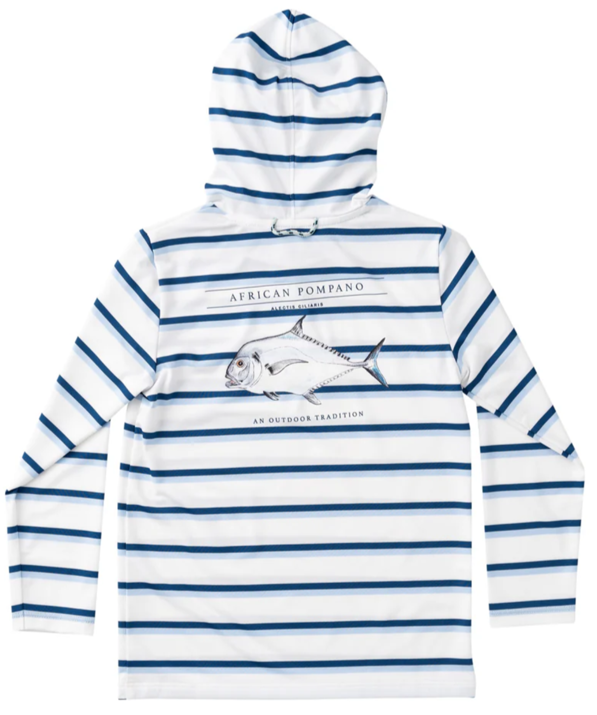 Kid's Pro Performance Hoodie T-shirt – African Pompano Stripe Art