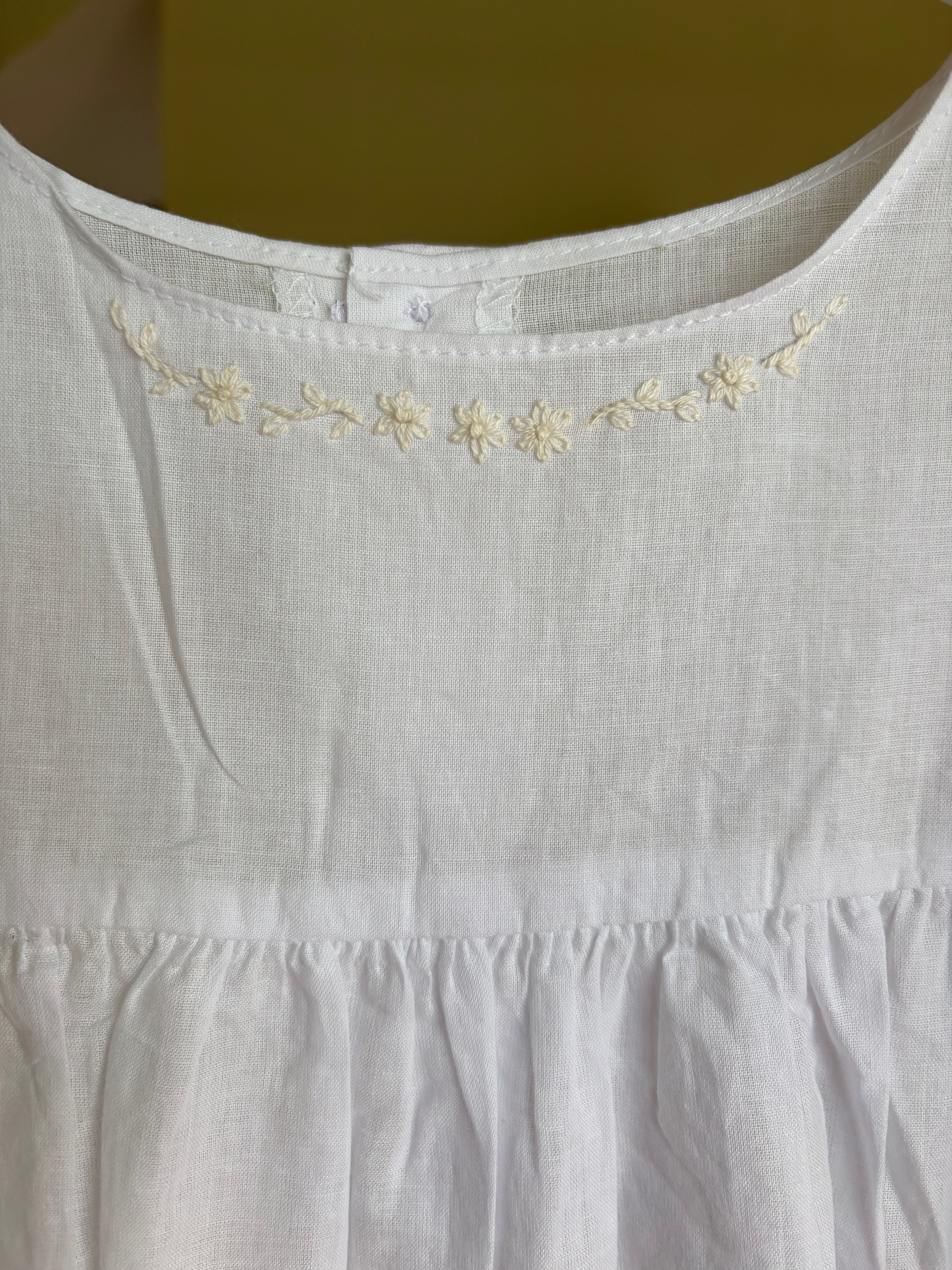 Slip for Heirloom Dress w/ Embroidery