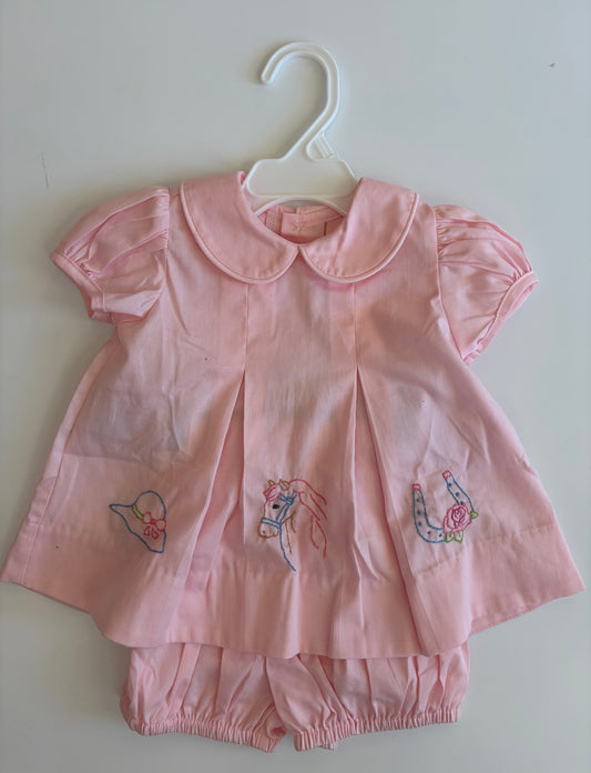 Reese Bloomer Set- Horse Derby Pink
