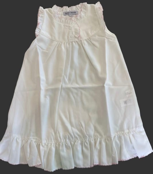 Pink Picot Trim Gown