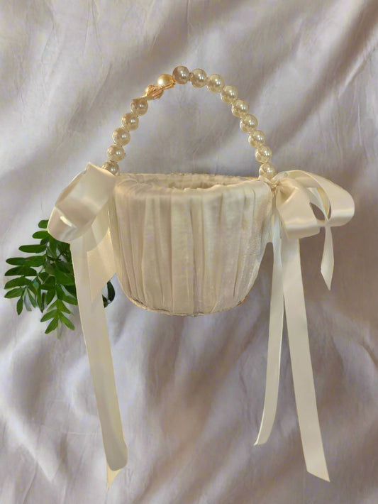 Custom made flower girl basket