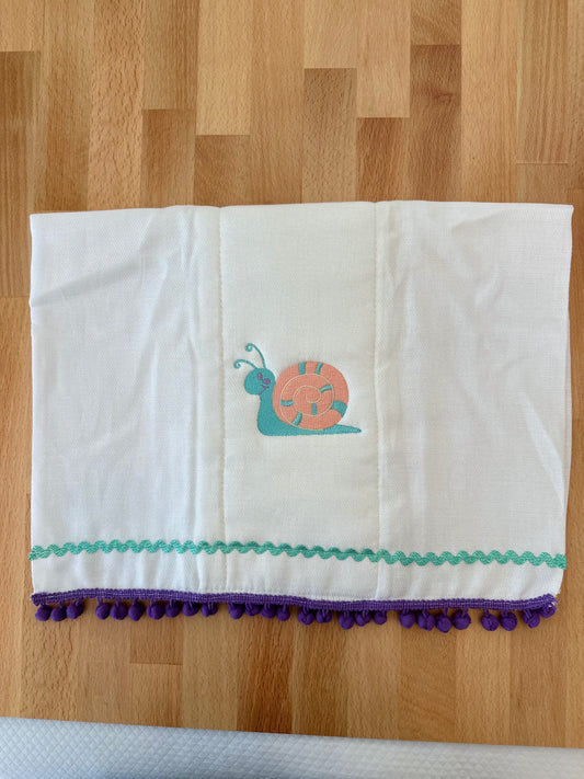 Burp Cloth- Snail