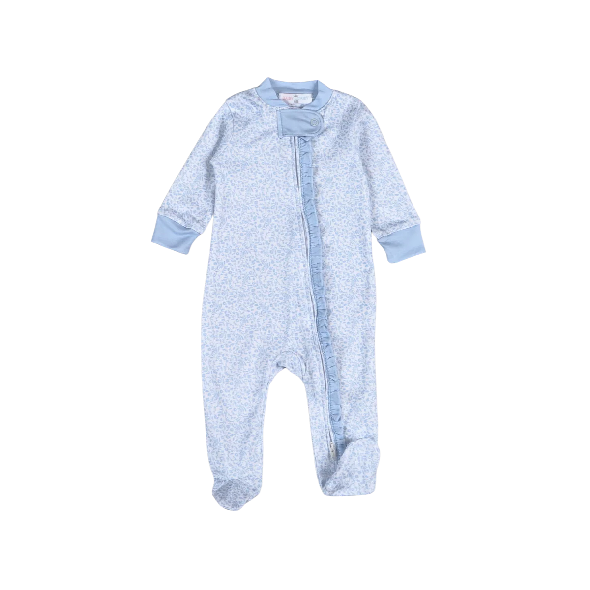 Ivy Floral Zipper Footie