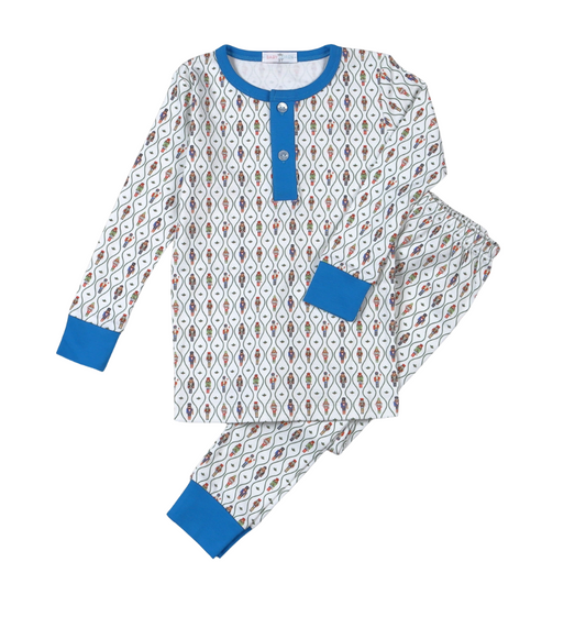 Blue Nutcracker Pima 2Pcs Loungewear