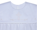 White Ellis Boy Romper-Cross