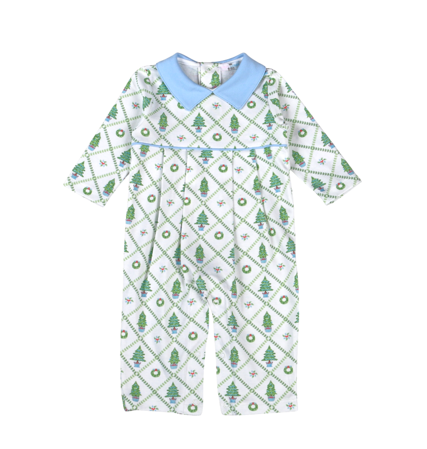 Blue Nutcracker Pima Boy Romper