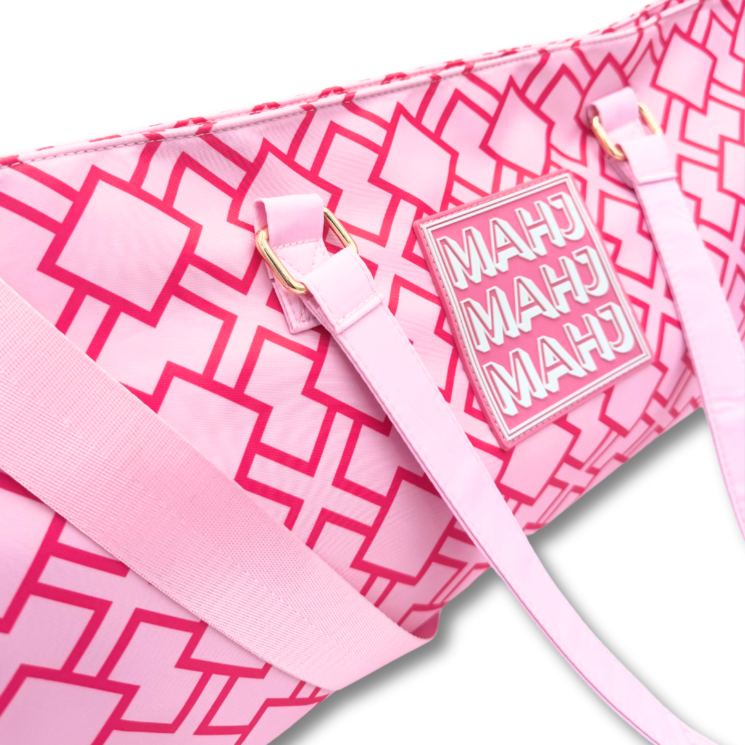MAHJONG TOTE BAG  |  Wide with Zipper Closure