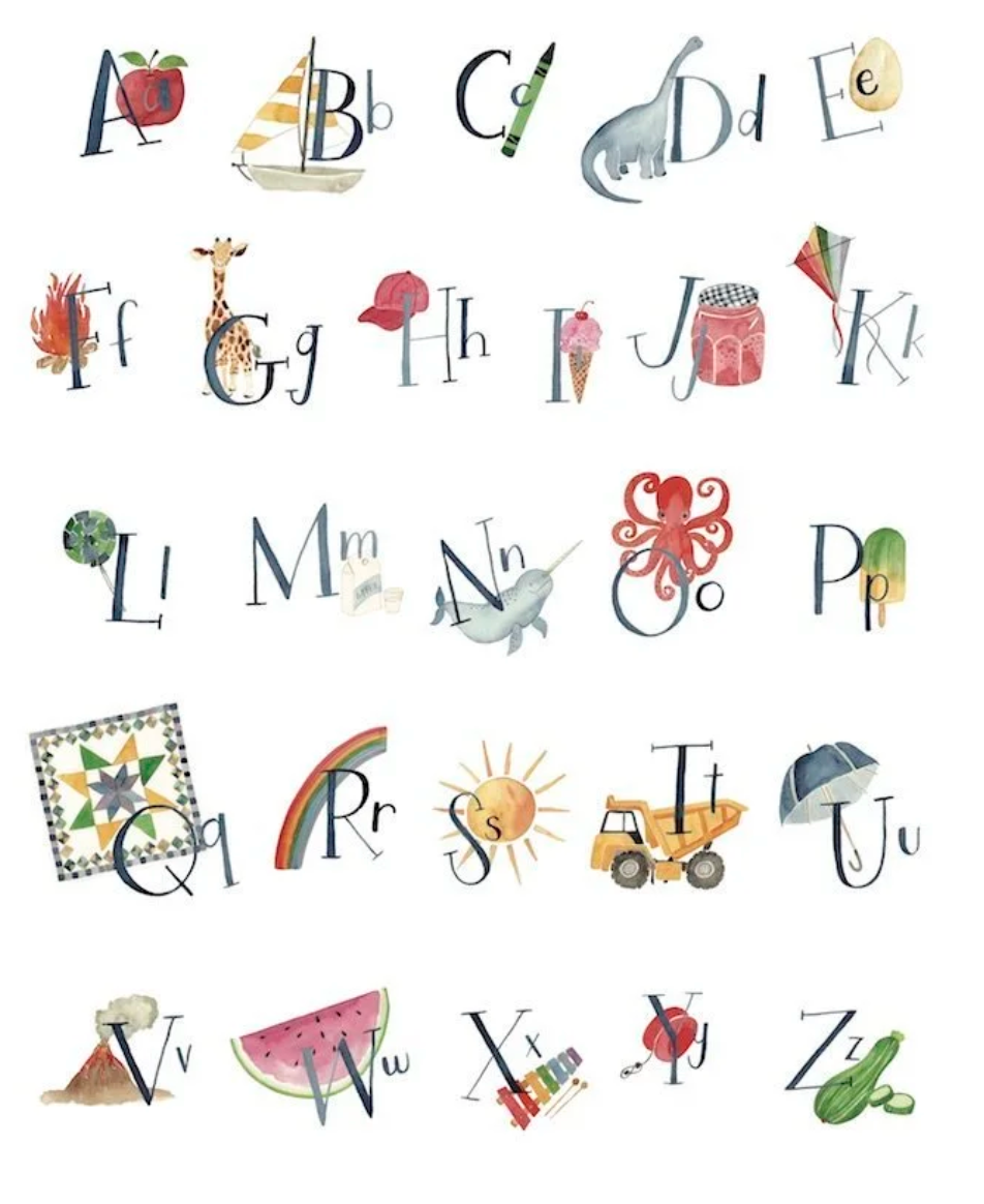 Alphabet Print 11x14