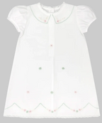 Girl Classics Ashtyn Dress W/Embroidered flowers on the bottom