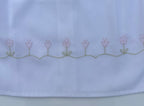 Daygown with dainty flowers embroidered on the bottom