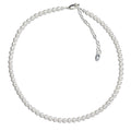 Girls Sterling Silver Strand of Pearls Kids Necklace