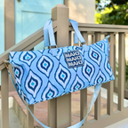 MAHJONG TOTE BAG  |  Wide with Zipper Closure